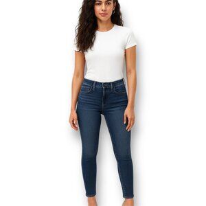 Madewell 10" High Rise Roadtripper Skinny Jeans Dark Wash Blue Denim Size 30